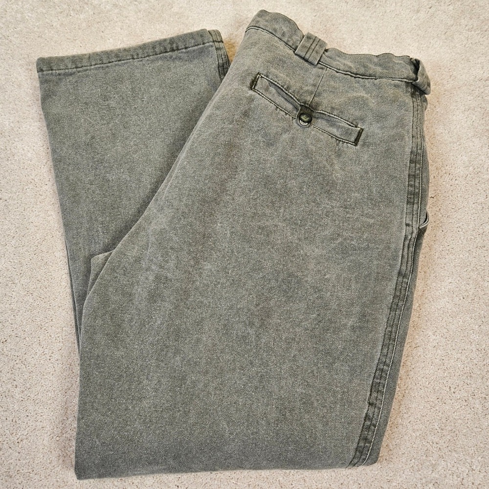 Vintage ORVIS Men's Field Pants Flannel‎ Lined Size 44 Olive Wash Heritage Gorp
